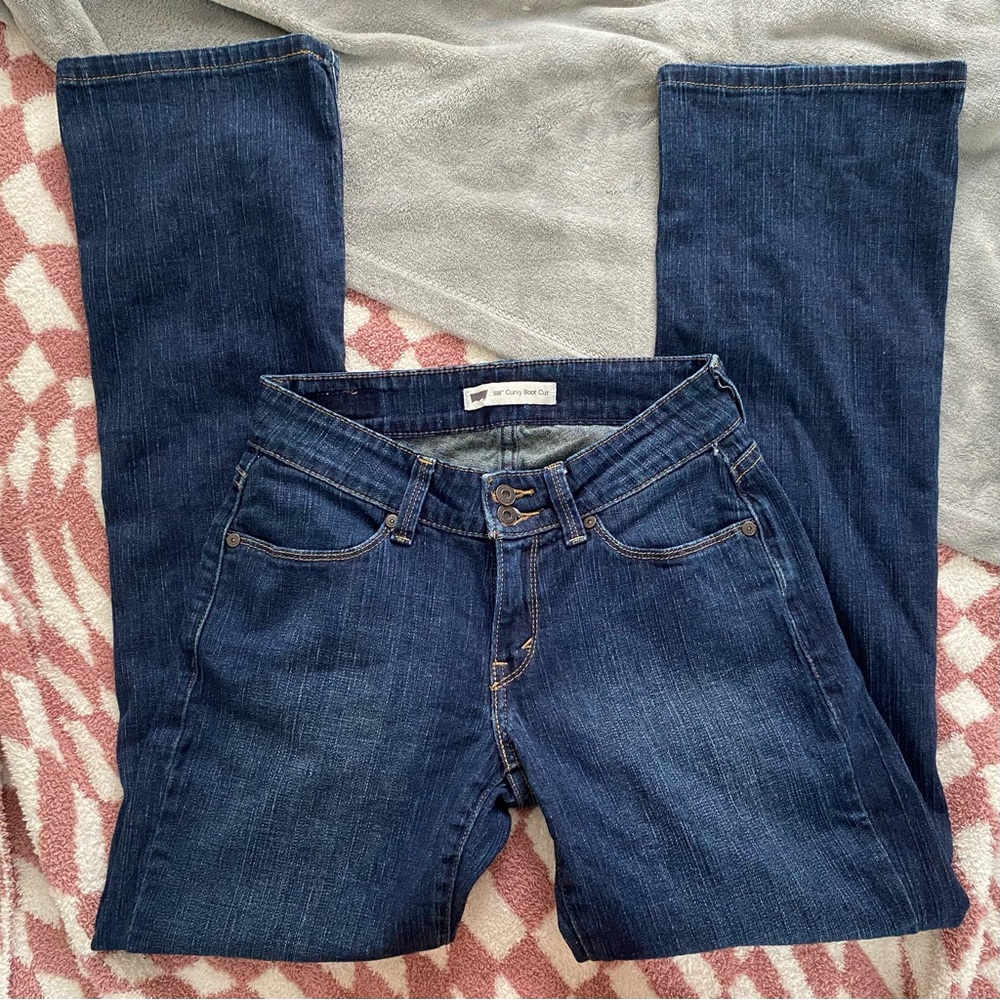 levi bootcut low rise jeans